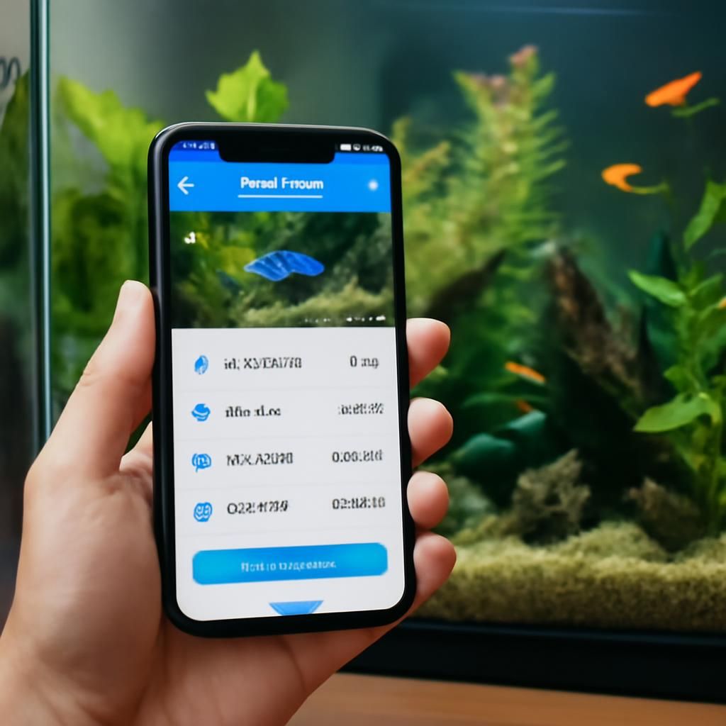 Aquarium care tracking app using Aquacubby